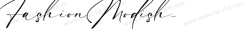 Fashion Modish字体转换